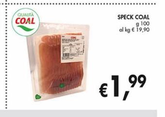 Supermercato Coal Speck coal g 100 offerta