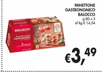 Supermercato Coal Panettone gastronomico balocco g 80 x 3 offerta