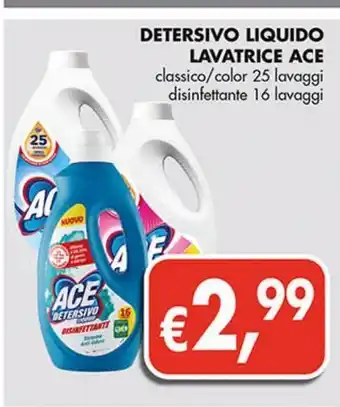 Supermercato Coal Detersivo liquido lavatrice ace offerta