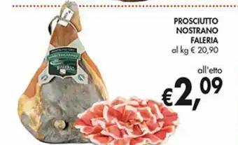 Supermercato Coal Prosciutto nostrano faleria offerta