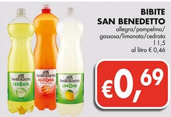 Supermercato Coal Bibite san benedetto offerta