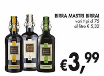 Supermercato Coal Birra mastri birrai offerta