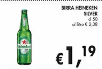 Supermercato Coal Birra heineken silver offerta