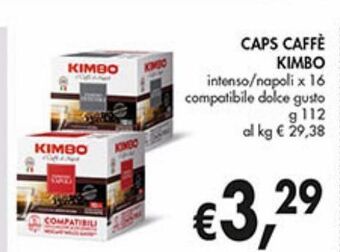 Caps caffè kimbo