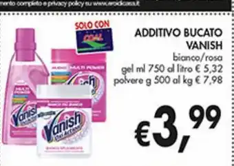 Additivo bucato vanish