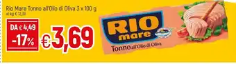 Famila Rio Mare Tonno All'Olio Di Oliva 300 G(ml) offerta