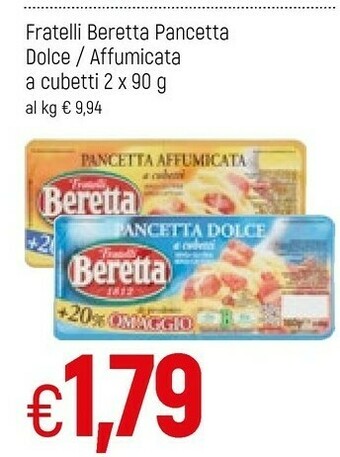Famila Beretta Pancetta offerta