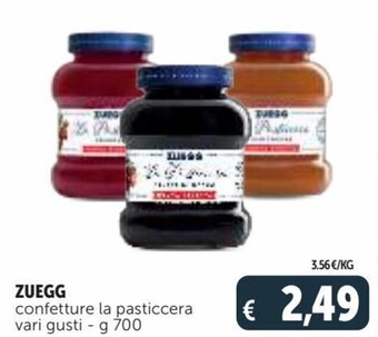 Deco Supermercati Zuegg confetture la pasticcera vari gusti g 700 offerta