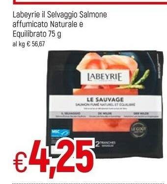Famila Labeyrie Salmone affumicato offerta