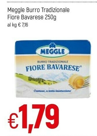 Famila Meggle Burro offerta