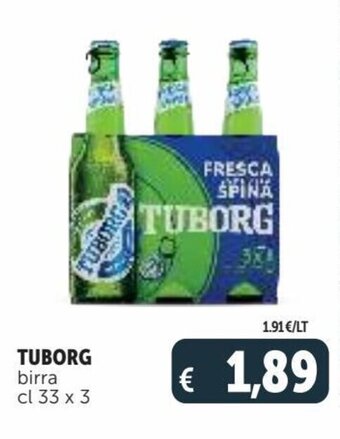 Deco Supermercati Tuborg Birra cl 33 x 3 offerta
