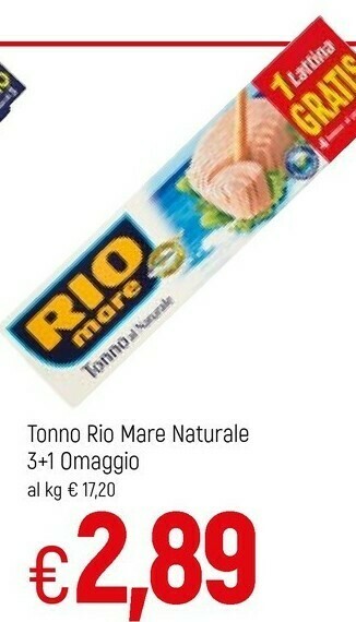 Famila Rio Mare Tonno Rio mare offerta