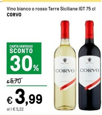 Iper La Grande Corvo Vino offerta