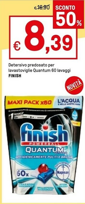 Iper La Grande Finish Detersivo lavastoviglie offerta