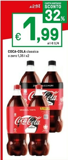 Iper La Grande Coca Cola Coca cola zero offerta
