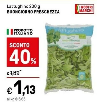 Iper La Grande Buongiorno freschezza Insalata offerta