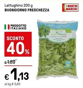 Iper La Grande Buongiorno freschezza Insalata offerta