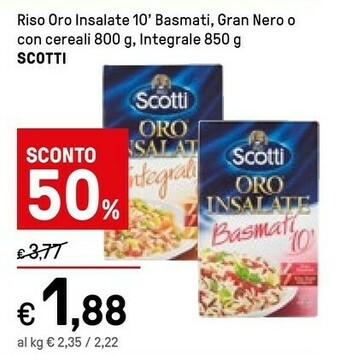 Iper La Grande Scotti Riso offerta