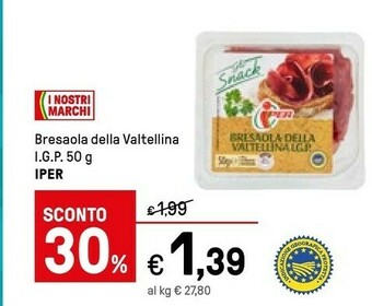 Iper La Grande Valtellina Bresaola offerta