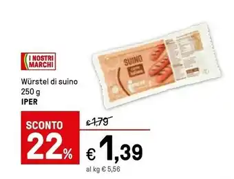 Iper La Grande Wurstel offerta