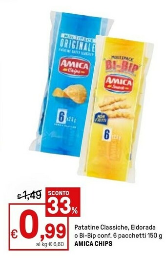 Iper La Grande Amica chips Patatine fritte offerta