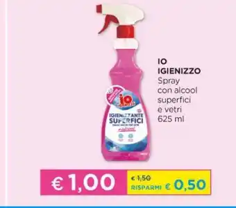 Acqua & Sapone Io igienizzo spray con alcool superfici e vetri 625ml offerta