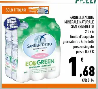 Conad Superstore Fardello acqua minerale naturale san benedetto 2l x6 offerta
