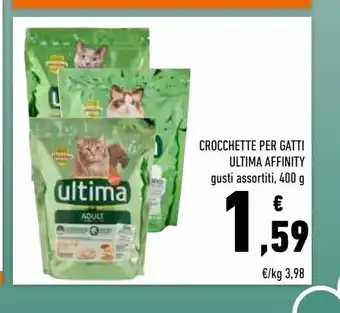 Conad Superstore Crocchette per gatti ultima affinity gusti assortiti 400 g offerta