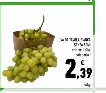 Conad Superstore Uva da tavola bianca senza semi offerta