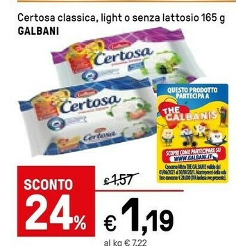 Iper La Grande Galbani Certosa offerta
