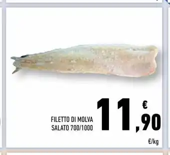 Conad Superstore Filetto di molva salato 700 / 1000 offerta