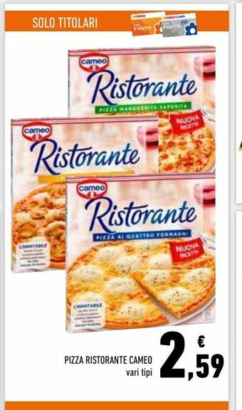 Pizza ristorante cameo