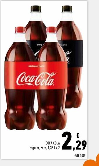 Conad Superstore Coca-cola regular , zero 1.35 l x 2 offerta