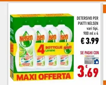 Conad Superstore Detersivo per piatti nelsen vari tpi 900 ml x 4 offerta