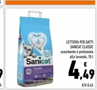 Conad Superstore Lettiera per gatti sanicat classic offerta