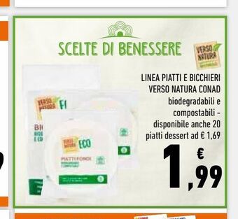 Conad Superstore Linea piatti e bicchieri verso natura conad offerta