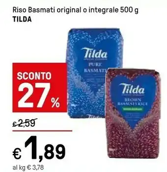 Iper La Grande Riso basmati offerta