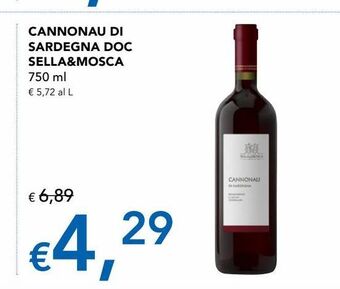 Migross Supermercati e Market Cannonau di sardegna doc sella & mosca 750 ml offerta
