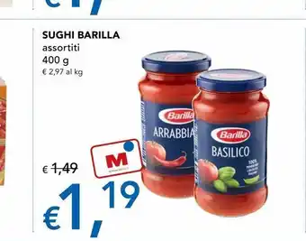 Migross Supermercati e Market Sughi barilla offerta