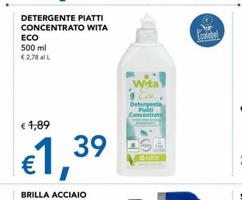 Migross Supermercati e Market Detergente piatti concentrato wita eco 500 ml offerta