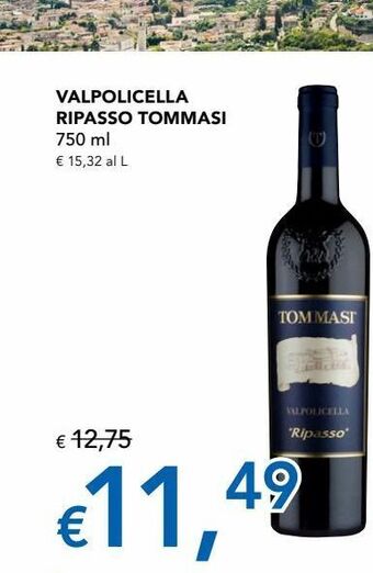 Migross Supermercati e Market Valpolicella ripasso tommasi 750 ml offerta
