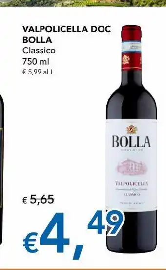 Valpolicella doc bolla