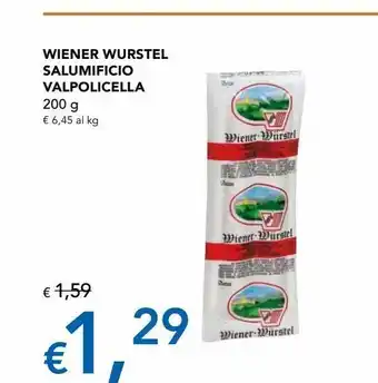 Wiener wurstel salumificio valpolicella 200 g
