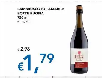 Migross Supermercati e Market Lambrusco igt amabile botte buona offerta