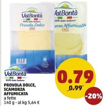 PENNY Valbontà Provola Dolce / Scamorza Affumicata offerta