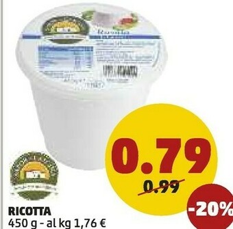 PENNY Sapor Di Cascina Ricotta offerta