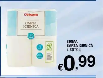 Sigma Carta Igienica 4 Rotoli