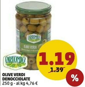PENNY Ortomio Olive Verdi Denocciolate offerta