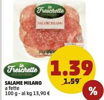 PENNY Le Freschette Salame Milano offerta