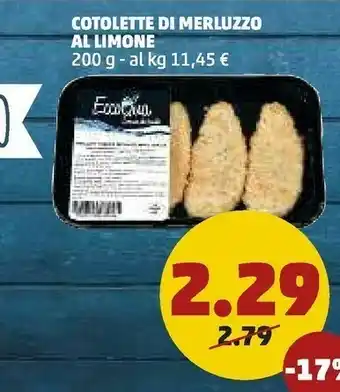 PENNY Penny Cotolette Di Merluzzo Al Limone offerta